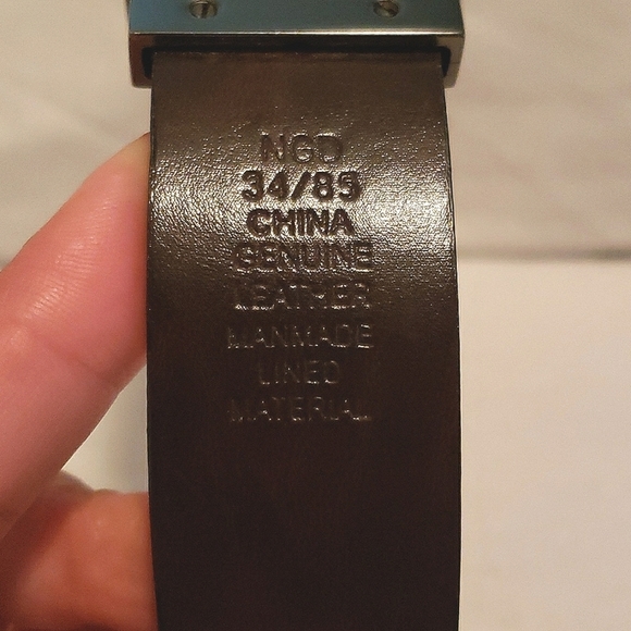 Mens Leather Belt - Picture 2 of 7